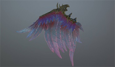 幻想之翼武器翅膀,防具gltf,glb模型下载，3d模型下载