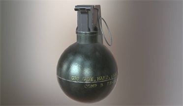 M67手榴弹gltf,glb模型下载，3d模型下载