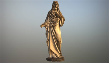 基督像文物雕塑雕塑,基督gltf,glb模型下载，3d模型下载
