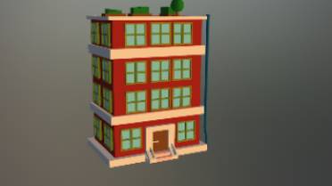 简易建筑建筑|场景建筑,房子,卡通gltf,glb模型下载，3d模型下载