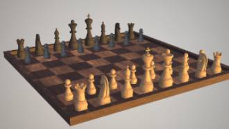国际象棋游戏gltf,glb模型下载，3d模型下载