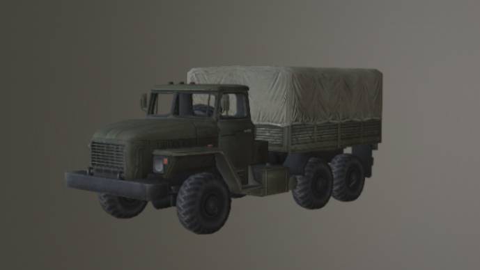 军用卡车gltf,glb模型下载，3d模型下载