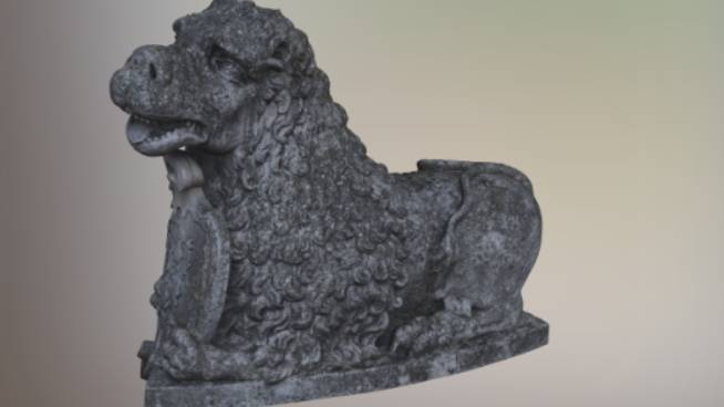 动物雕塑文物雕塑动物雕塑,石头gltf,glb模型下载，3d模型下载