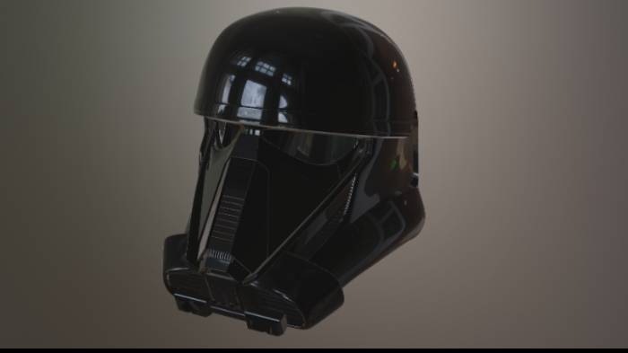 头盔星球大战武器头盔,科幻,防具gltf,glb模型下载，3d模型下载