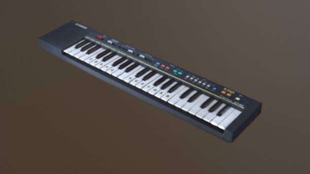电子琴生活用品乐器,电子琴gltf,glb模型下载，3d模型下载