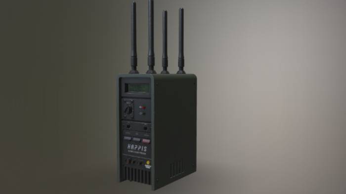 射频广播电子电器电子设备,广播仪器gltf,glb模型下载，3d模型下载
