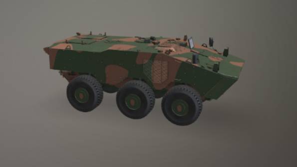 装甲车车辆汽车,装甲车,军用gltf,glb模型下载，3d模型下载