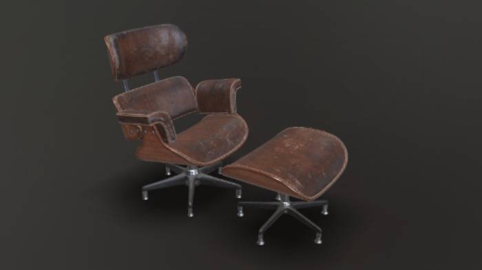 沙发躺椅gltf,glb模型下载，3d模型下载