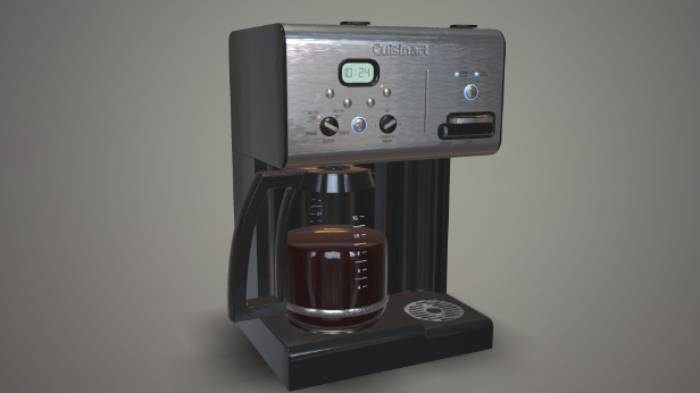 咖啡机电子电器咖啡机,生活电器gltf,glb模型下载，3d模型下载