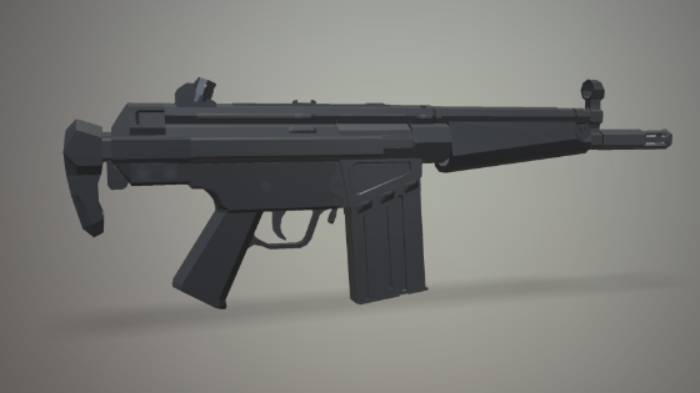 低模hk51武器gltf,glb模型下载，3d模型下载