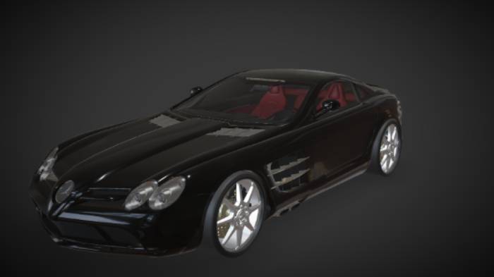 梅赛德斯奔驰gltf,glb模型下载，3d模型下载