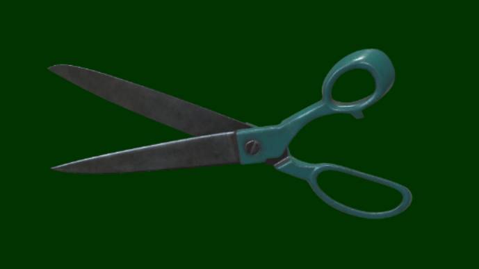 裁缝剪刀生活用品裁缝剪刀,工具gltf,glb模型下载，3d模型下载