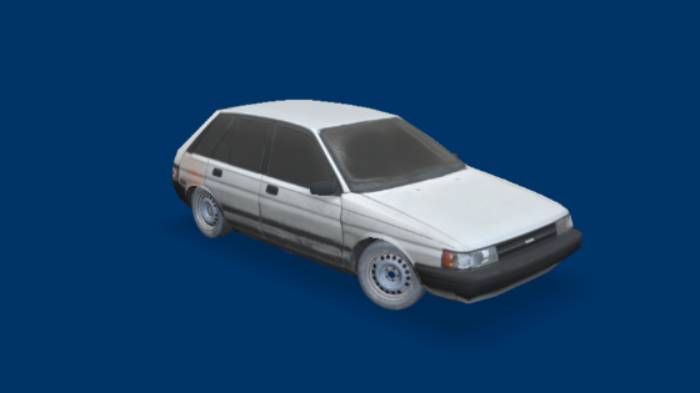 丰田特塞尔车辆汽车,丰田特塞尔gltf,glb模型下载，3d模型下载