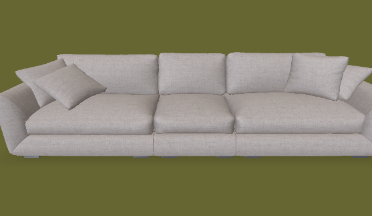 三人沙发家具家具,沙发gltf,glb模型下载，3d模型下载