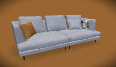 双人沙发家具家具,沙发gltf,glb模型下载，3d模型下载
