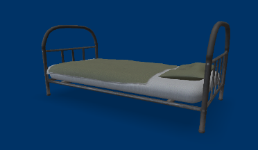 铁架床家具家具,铁架床gltf,glb模型下载，3d模型下载