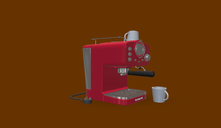 咖啡机gltf,glb模型下载，3d模型下载