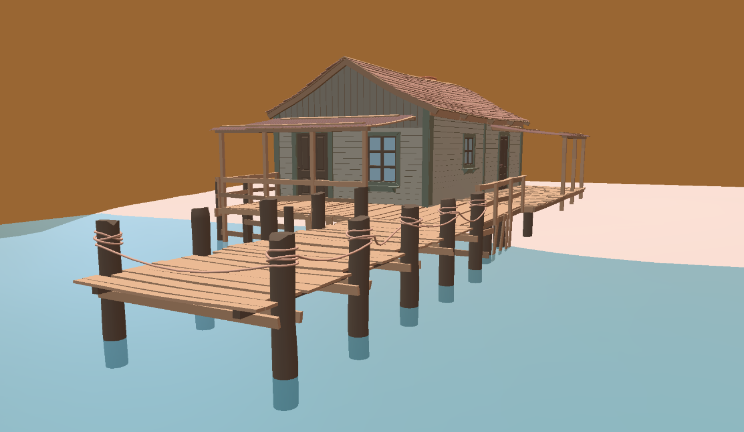 渔人小屋gltf,glb模型下载，3d模型下载