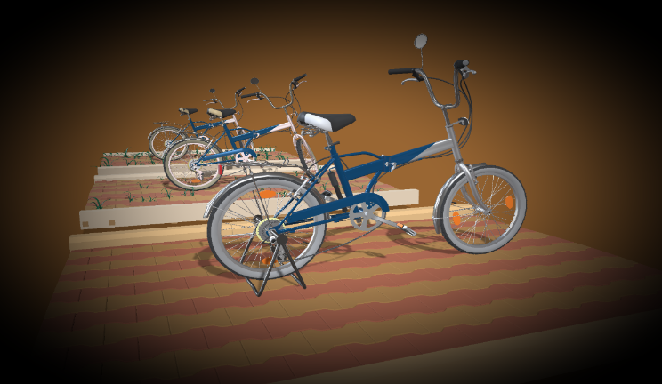 自行车车辆助力车gltf,glb模型下载，3d模型下载