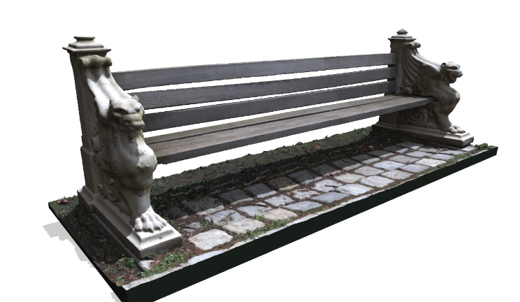 公园长椅gltf,glb模型下载，3d模型下载