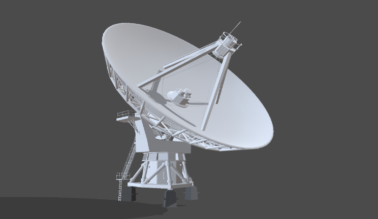 雷达飞机航天天文台gltf,glb模型下载，3d模型下载