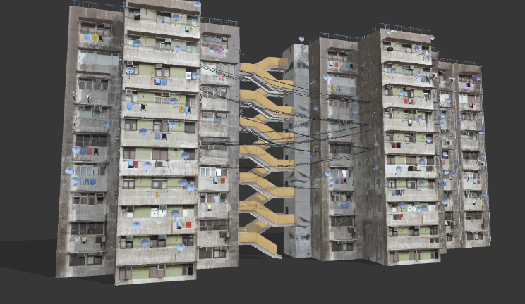 公寓楼房gltf,glb模型下载，3d模型下载