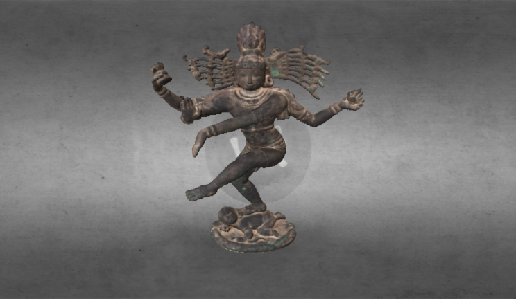 印度湿婆神文物雕塑人物,文物gltf,glb模型下载，3d模型下载