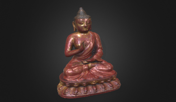 中国阿摩伽悉地佛文物雕塑人物,文物,和尚gltf,glb模型下载，3d模型下载