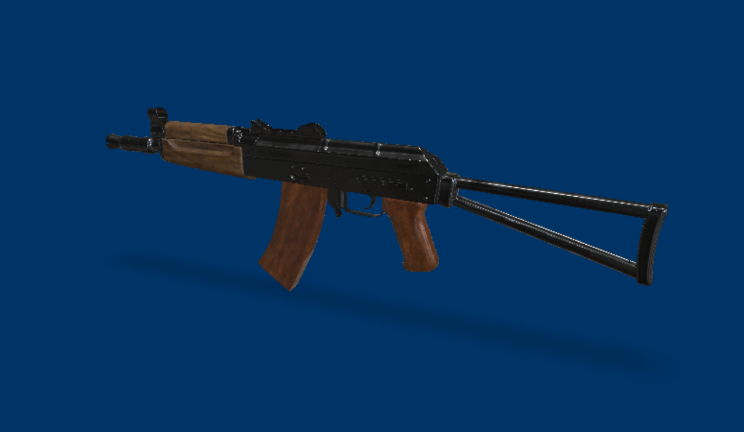 AKS-74U武器武器,枪,突击步枪,冲锋枪gltf,glb模型下载，3d模型下载
