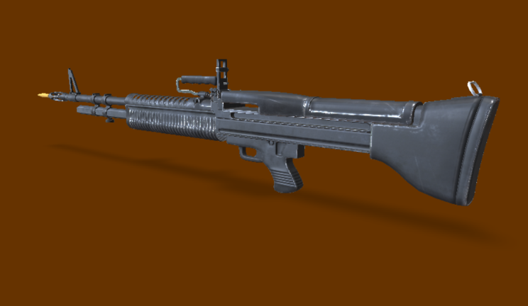 m60突击步枪gltf,glb模型下载，3d模型下载