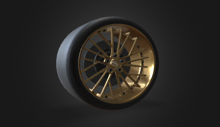 轮胎车辆汽车,轮子,轮毂gltf,glb模型下载，3d模型下载