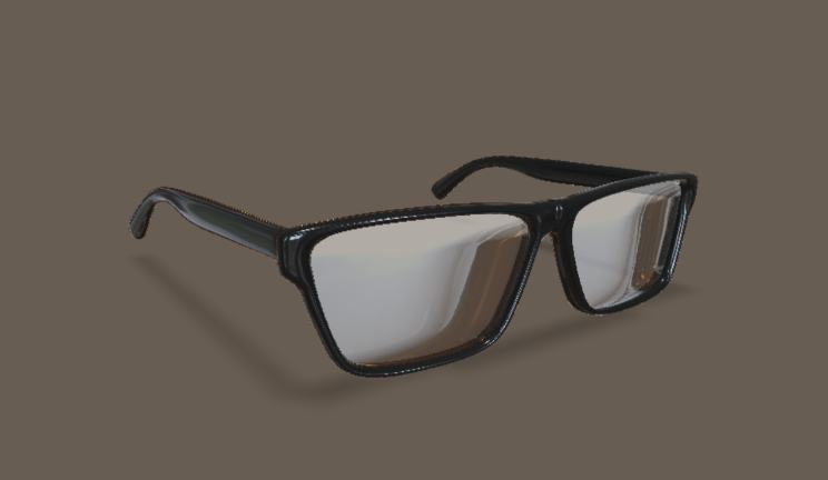 眼镜gltf,glb模型下载，3d模型下载