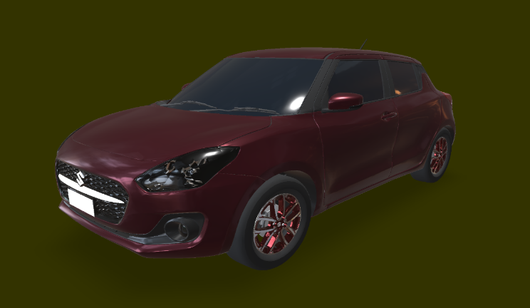 Suzuki铃木轿车gltf,glb模型下载，3d模型下载