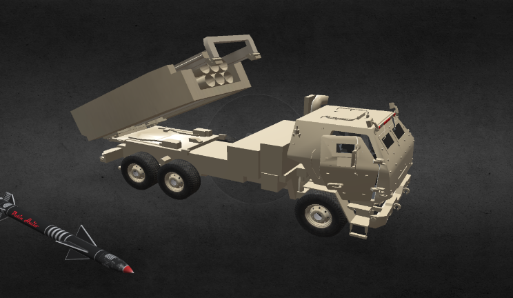 火箭炮车辆gltf,glb模型下载，3d模型下载