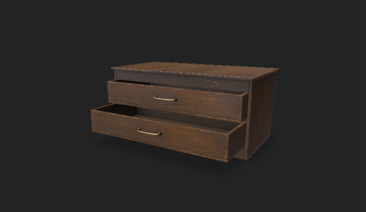 木制储物柜家具gltf,glb模型下载，3d模型下载