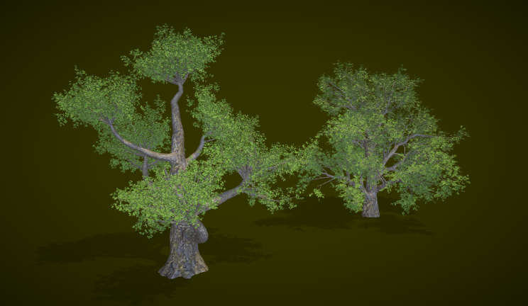 树gltf,glb模型下载，3d模型下载