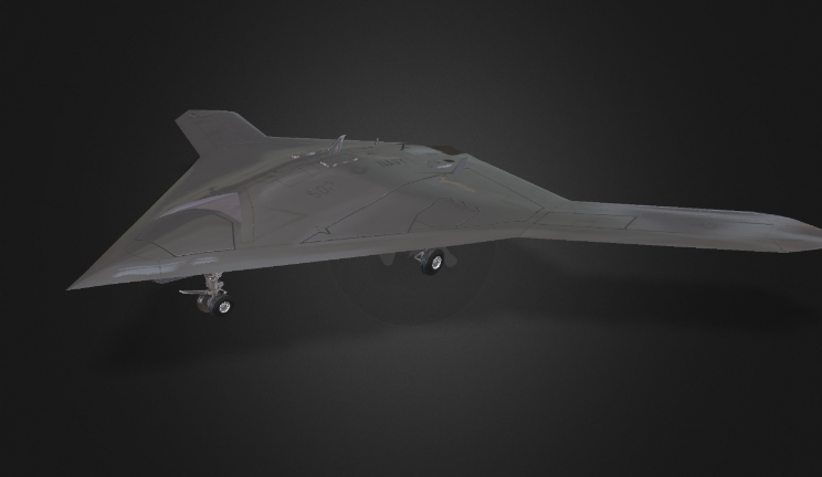  无人机飞机航天飞机,侦察机gltf,glb模型下载，3d模型下载
