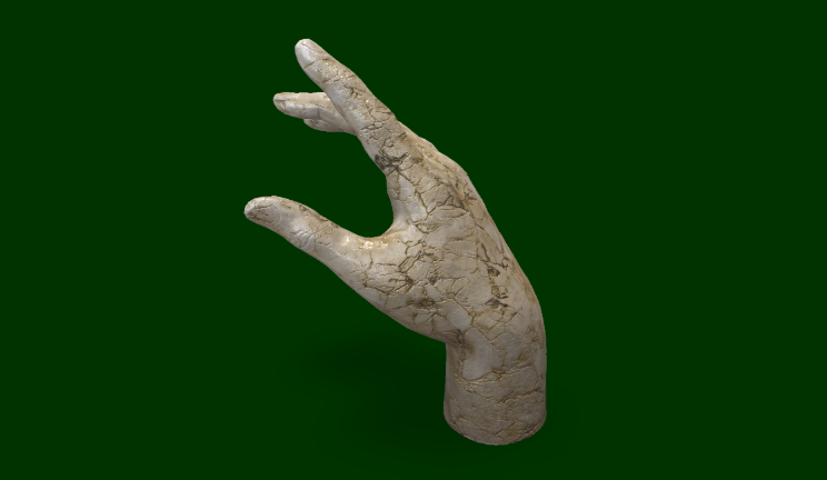 手雕塑gltf,glb模型下载，3d模型下载