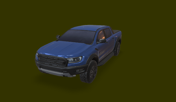 福特 Ranger 2019gltf,glb模型下载，3d模型下载