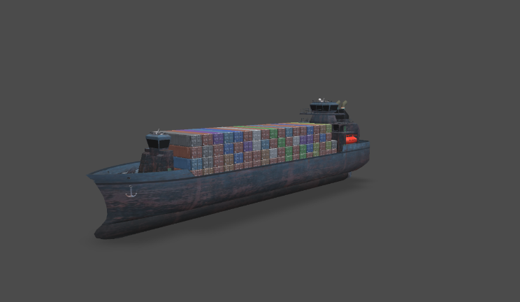 货船gltf,glb模型下载，3d模型下载