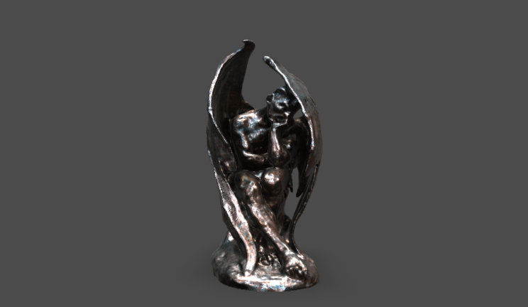 撒旦文物雕塑雕塑,雕像gltf,glb模型下载，3d模型下载