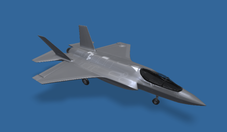 F-35闪电飞机航天飞机,战斗机gltf,glb模型下载，3d模型下载