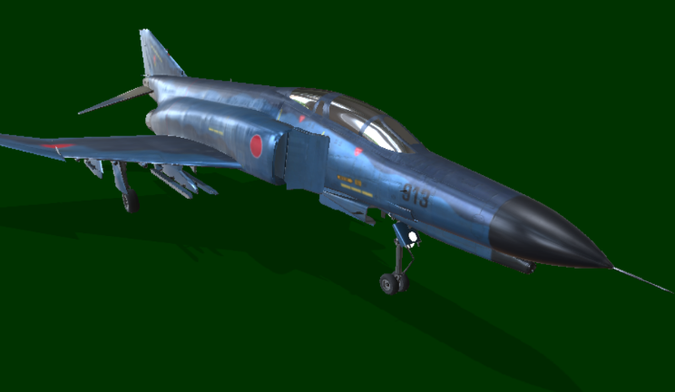 F-4幻影II飞机航天战斗机,飞机,美国gltf,glb模型下载，3d模型下载