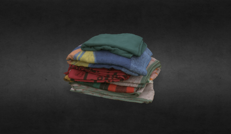毛巾生活用品毛巾,衣物gltf,glb模型下载，3d模型下载