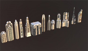 星球大战：科洛桑建筑gltf,glb模型下载，3d模型下载