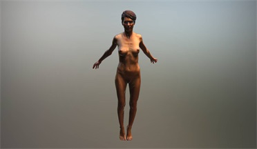 裸体女孩gltf,glb模型下载，3d模型下载