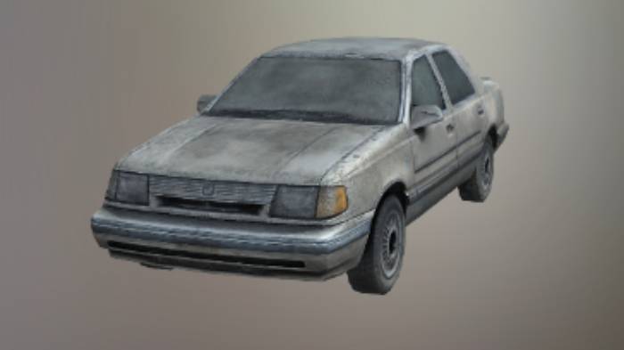 旧汽车gltf,glb模型下载，3d模型下载