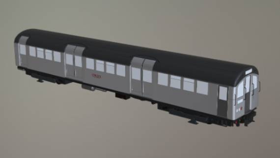 地铁火车gltf,glb模型下载，3d模型下载