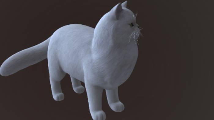 波斯猫gltf,glb模型下载，3d模型下载