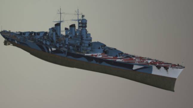 战舰gltf,glb模型下载，3d模型下载